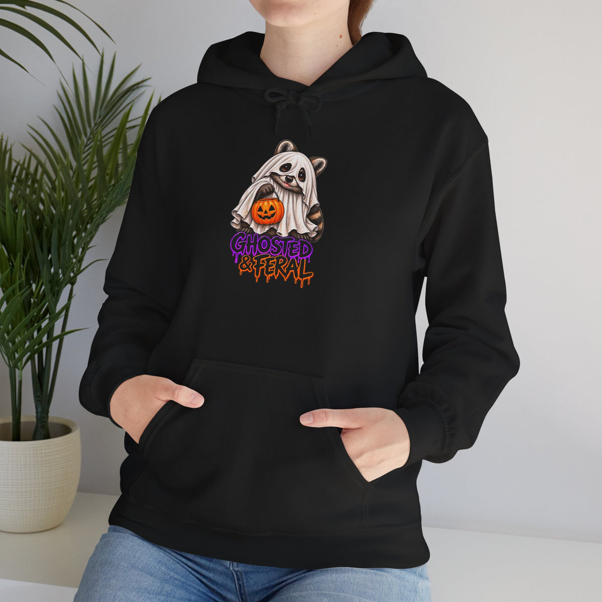 Ghosted Raccoon Hooded Sweatshirt