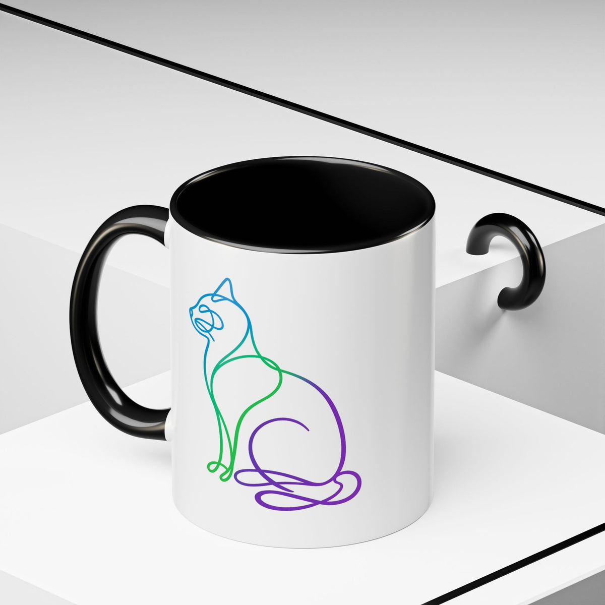 Northern Lights Cat Coffee Mug  (11/15oz)