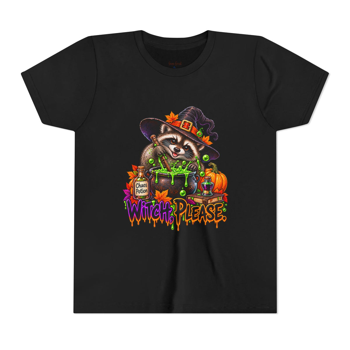Witch, Please. Youth Tee — Raccoon Kids Tshirt