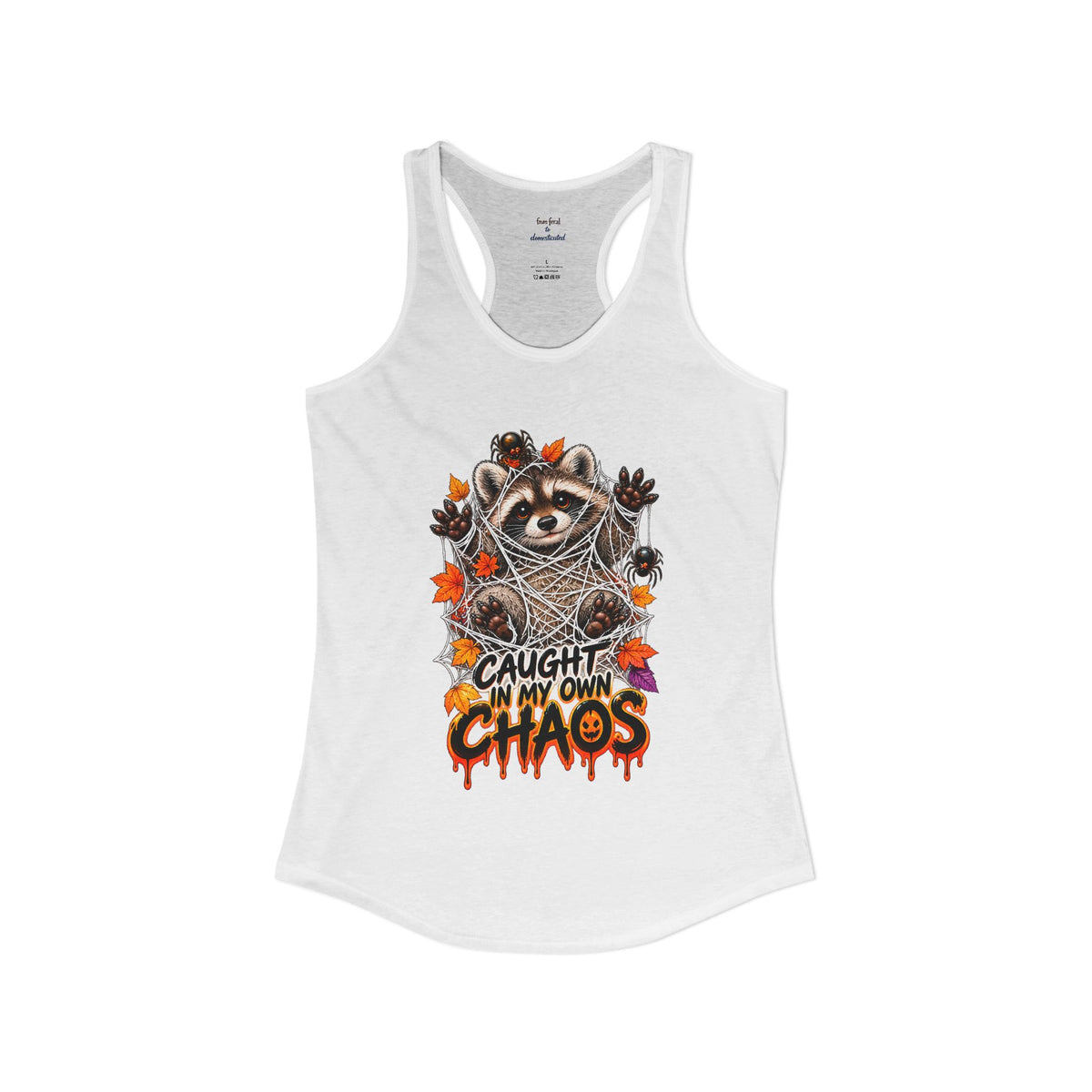 Caught Raccoon Racerback Tank