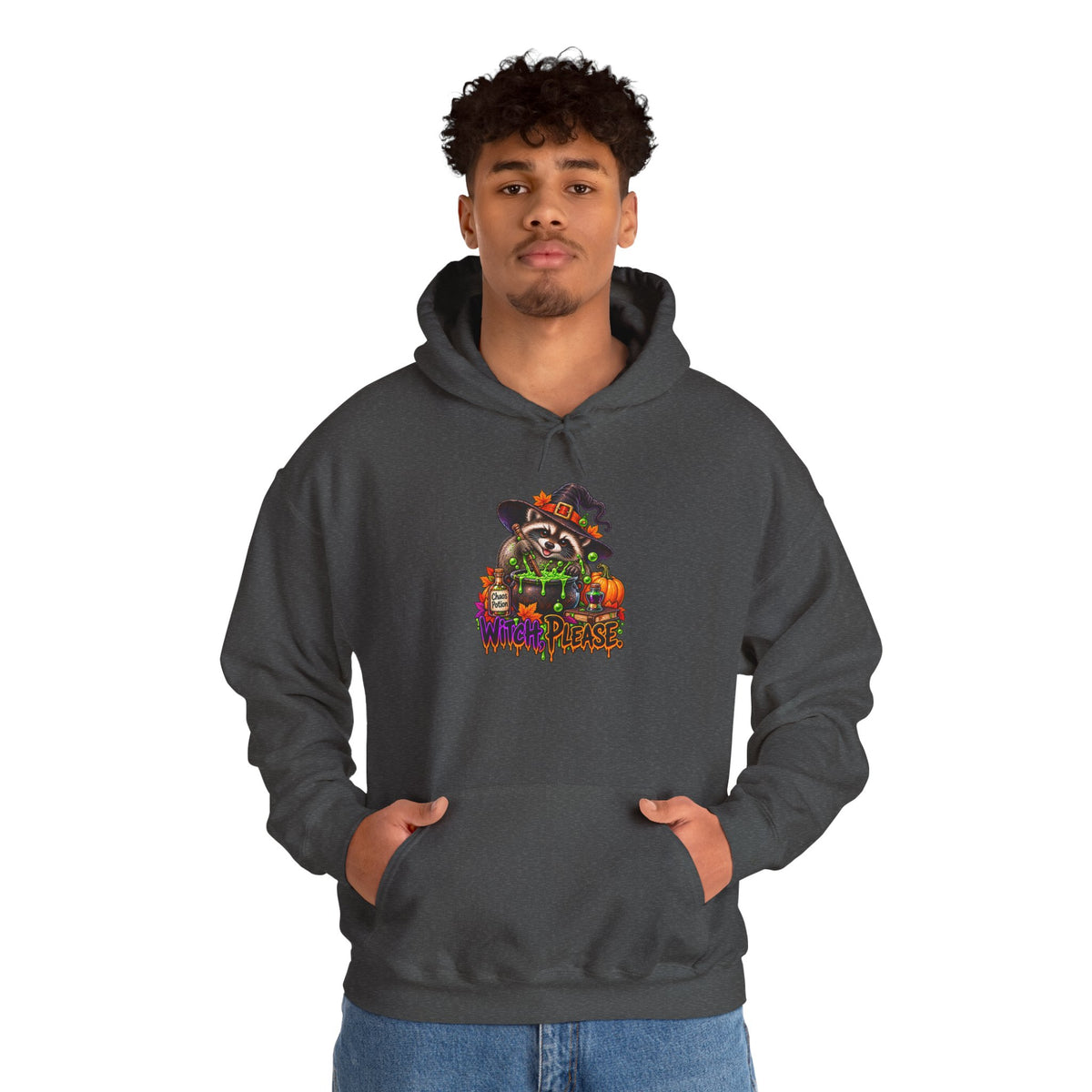Witch, Please. Raccoon Hooded Sweatshirt