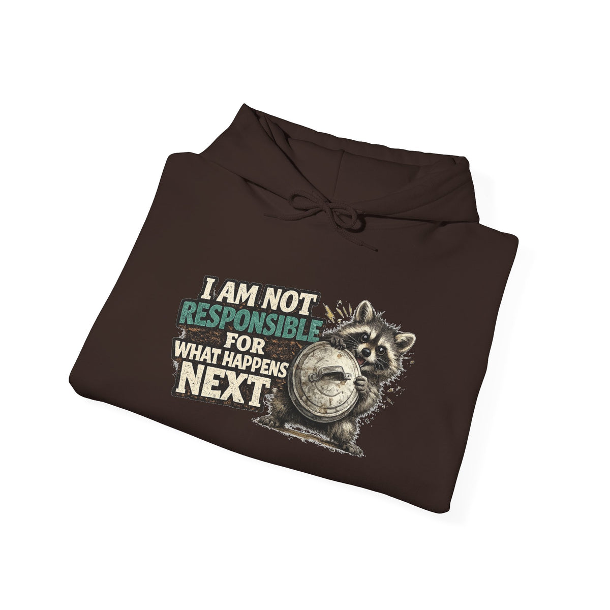 Not Responsible Raccoon Hooded Sweatshirt