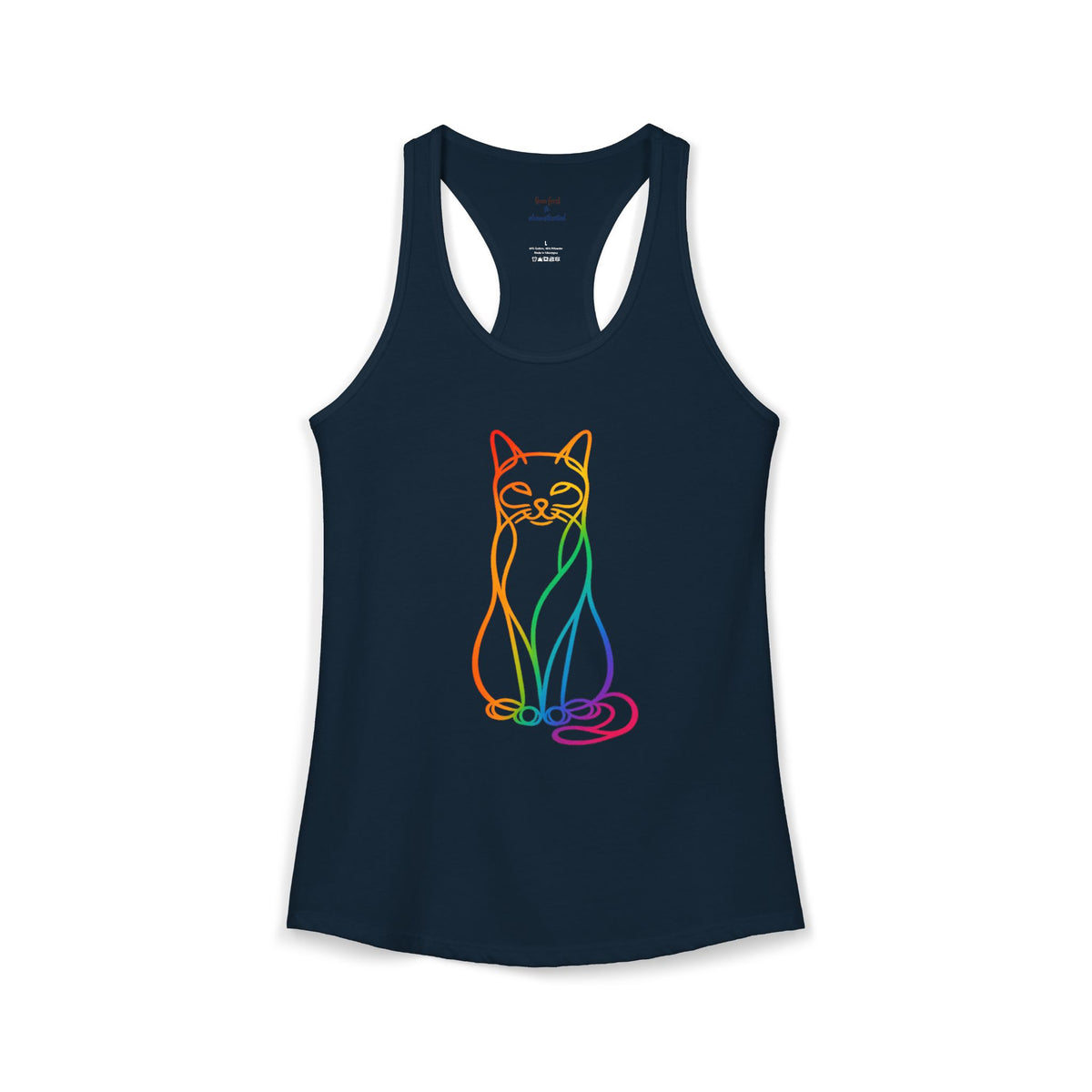 Rainbow Cat Racerback Tank