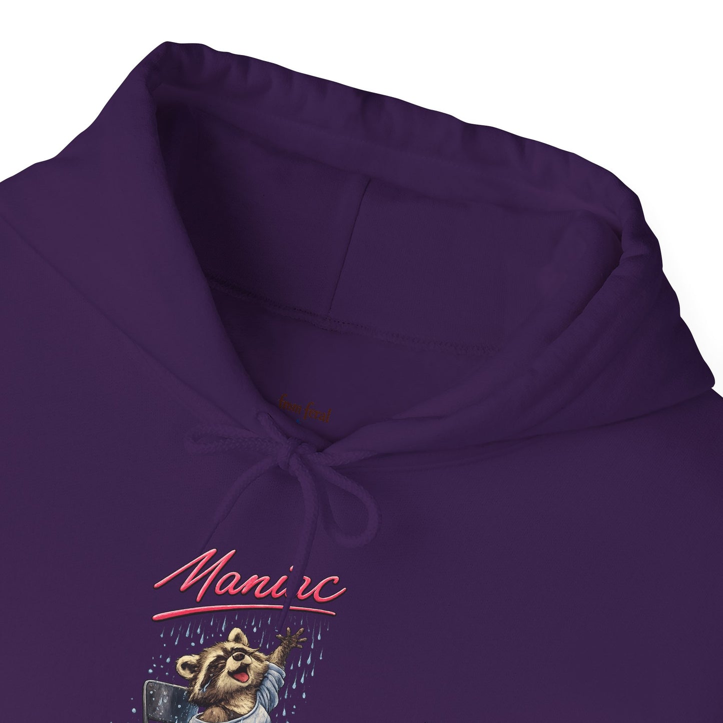 Dancing Raccoon "Maniac" Hooded Sweatshirt