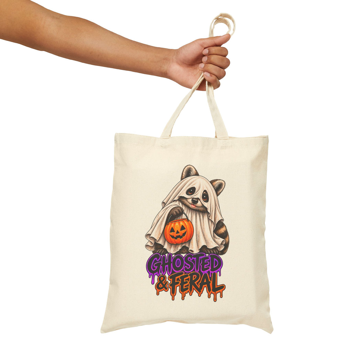 Ghosted Raccoon Tote Bag
