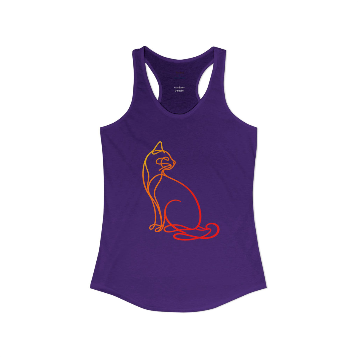 Sunrise Cat Racerback Tank