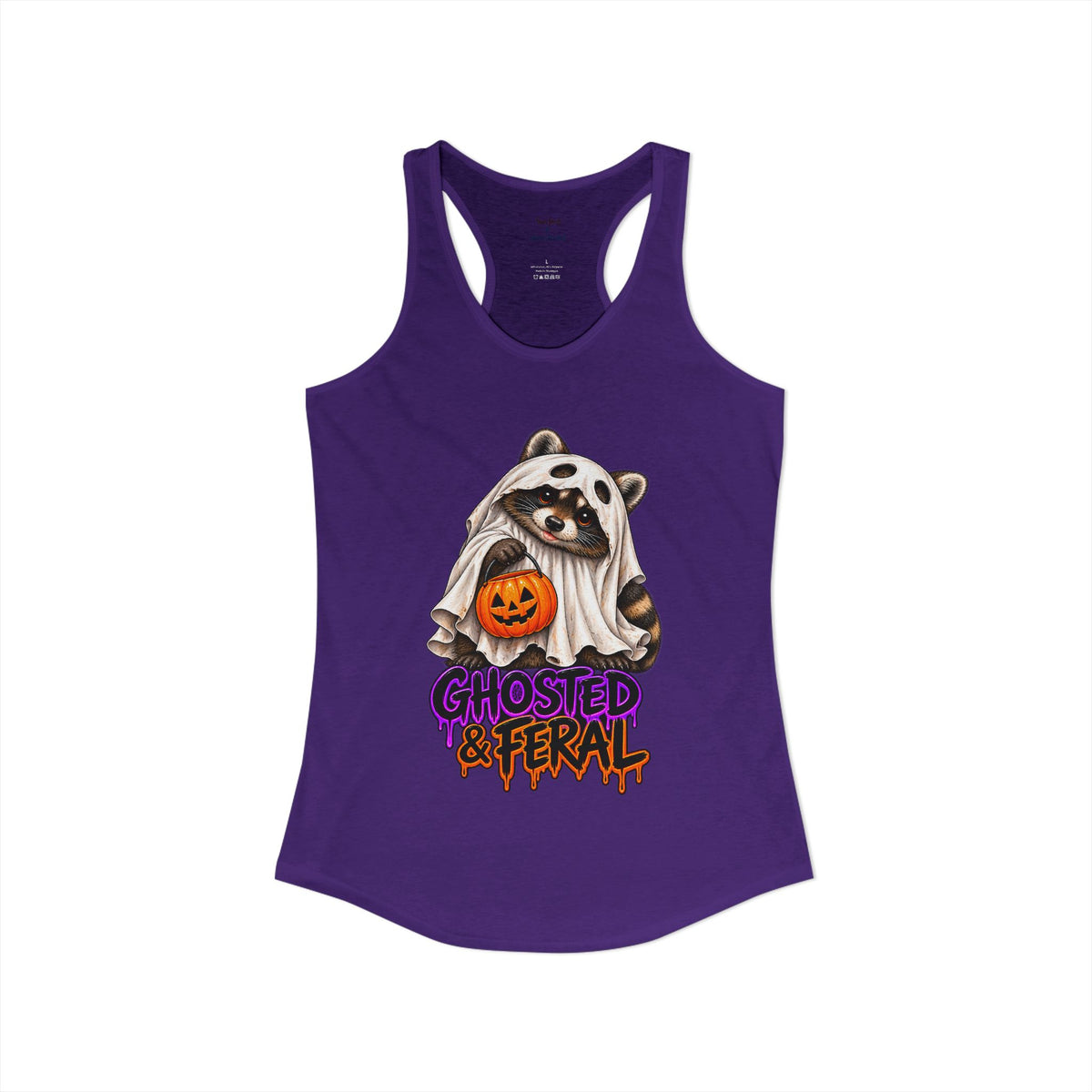 Ghosted Raccoon Racerback Tank