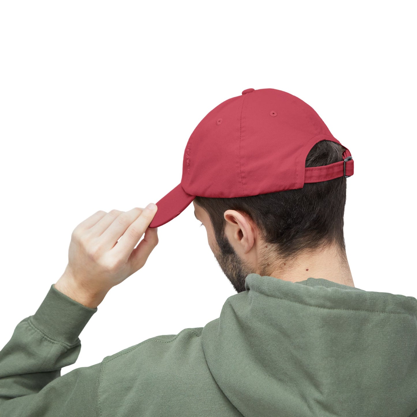One More Rep Distressed Cap — Raccoon Mom/Dad Funny Dad Hat