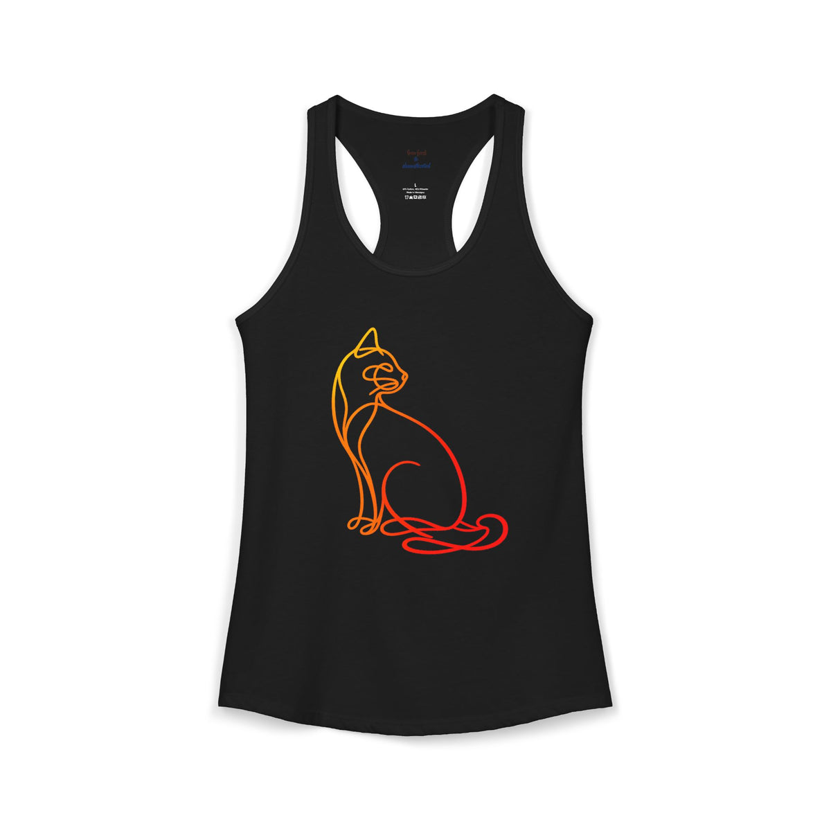 Sunrise Cat Racerback Tank