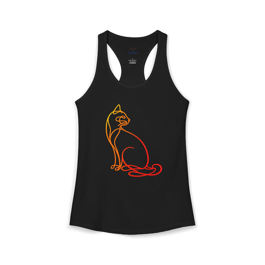 Sunrise Cat Racerback Tank