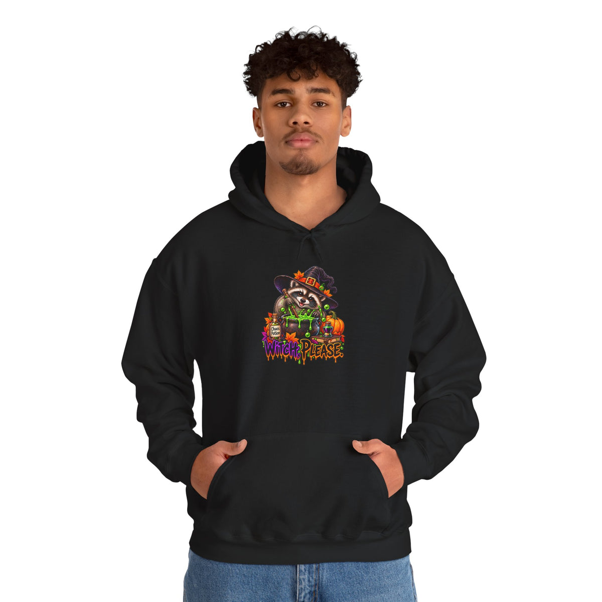 Witch, Please. Raccoon Hooded Sweatshirt