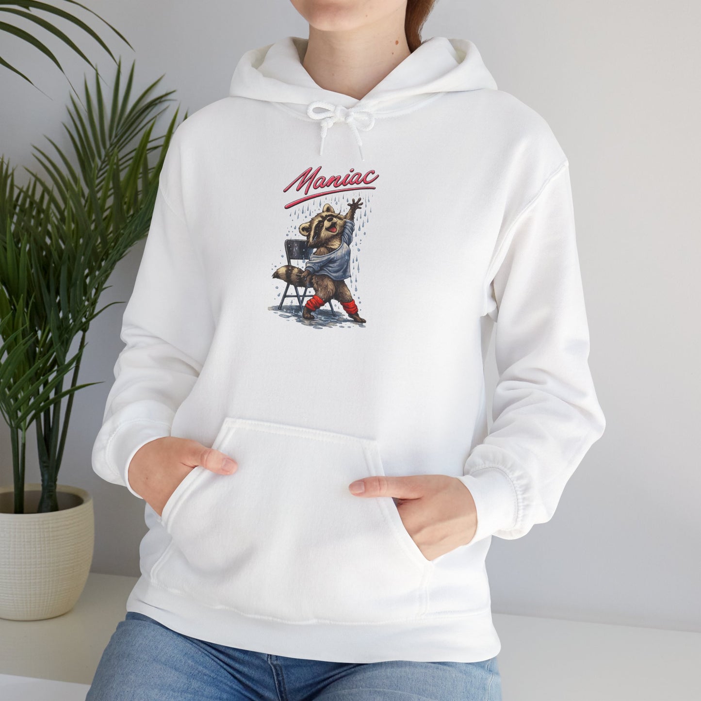 Dancing Raccoon "Maniac" Hooded Sweatshirt
