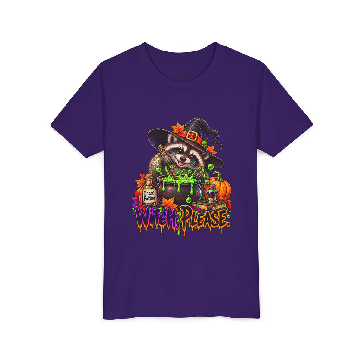 Witch, Please. Youth Tee — Raccoon Kids Tshirt