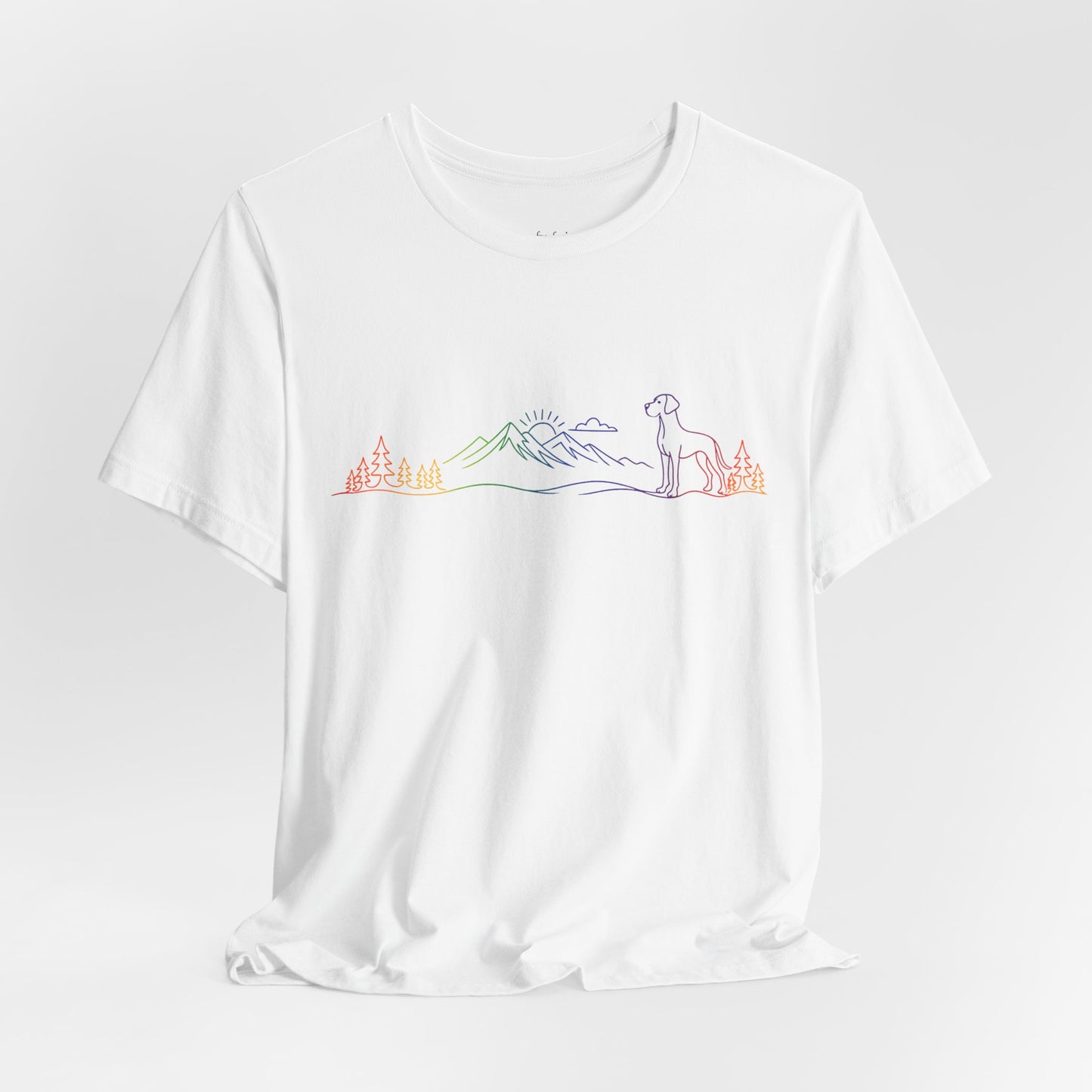 Natural- Eared Great Dane Wild Lines T-Shirt