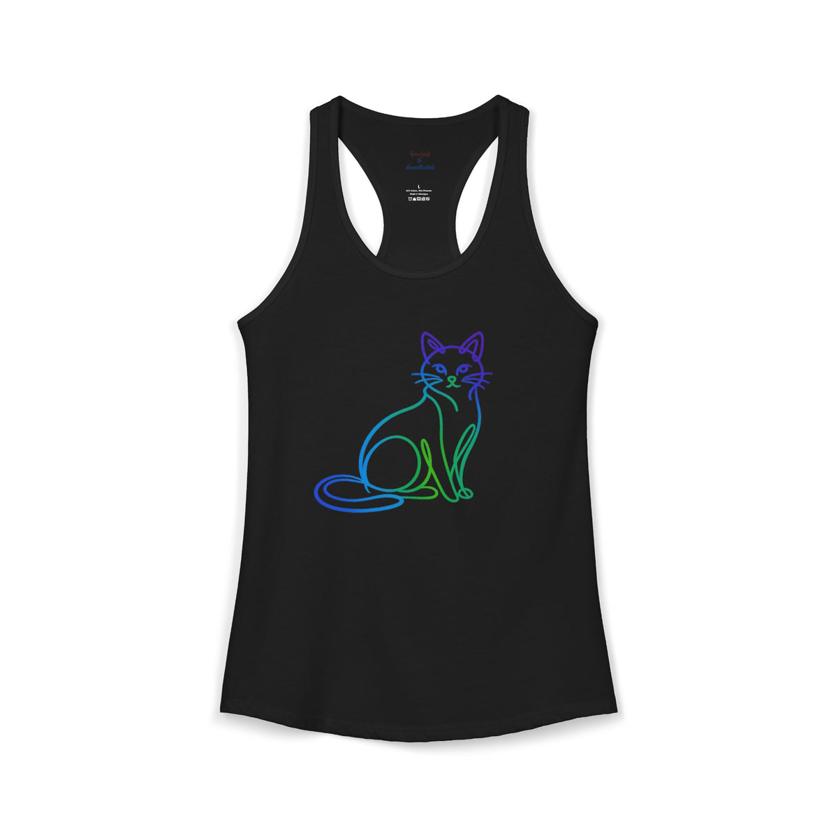 Northern Lights Cat Racerback Tank