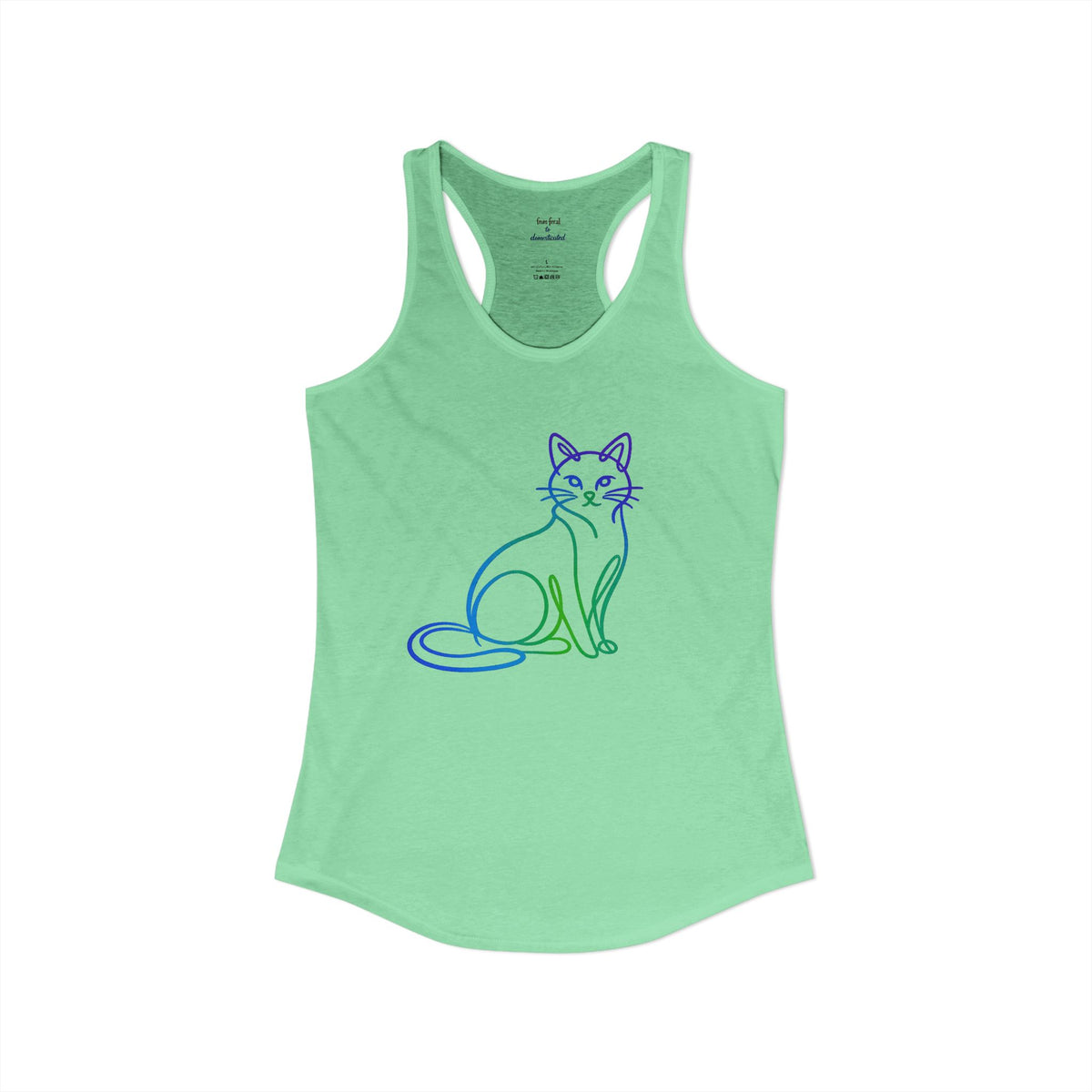 Northern Lights Cat Racerback Tank