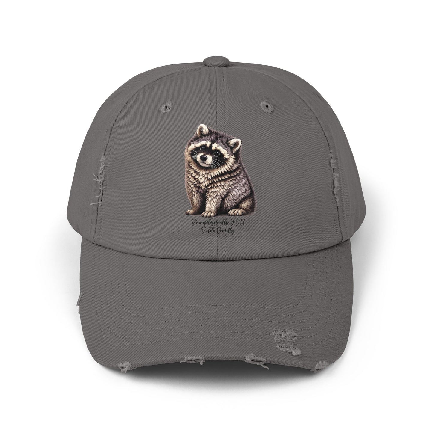 Jimothy The Raccoon Distressed Cap —  Inspirational, Viral Sensation