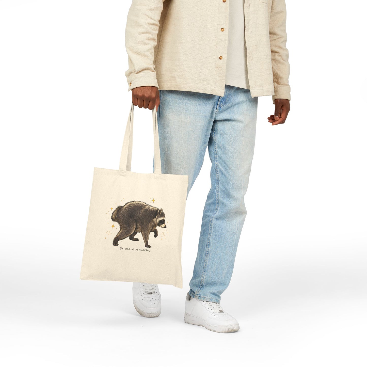 Jimothy The Raccoon Inspirational Tote Bag