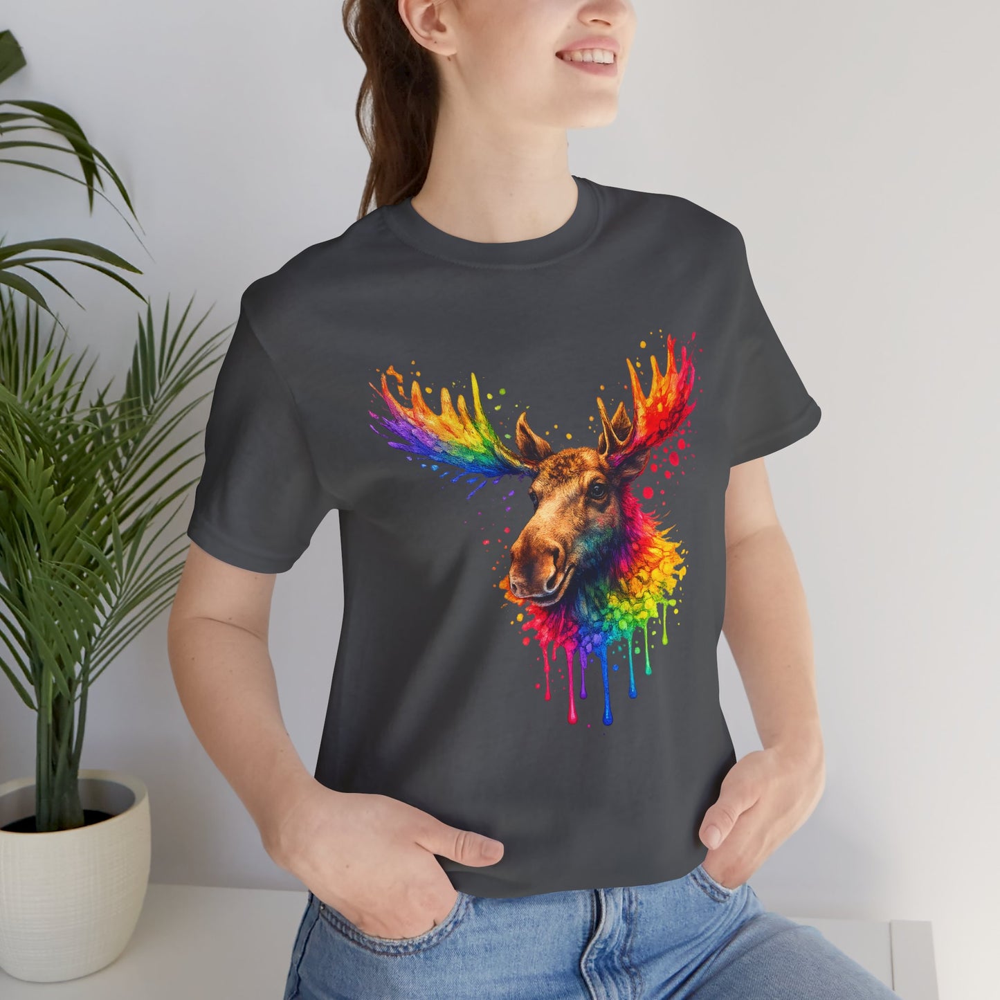 Watercolor Wildlife Moose T-Shirt