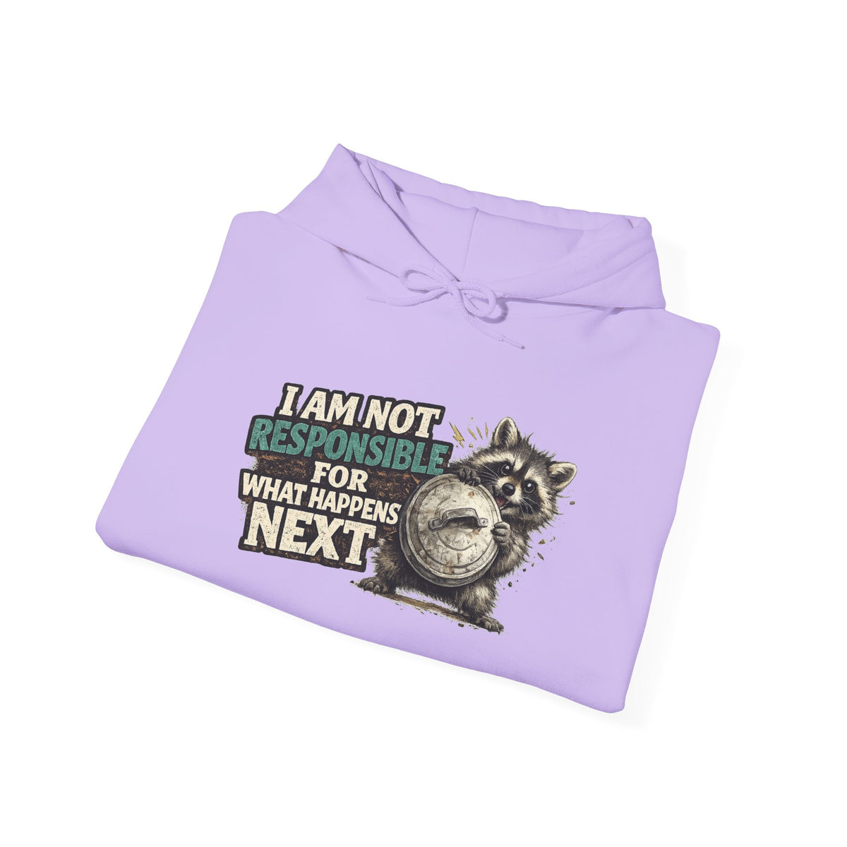Not Responsible Raccoon Hooded Sweatshirt
