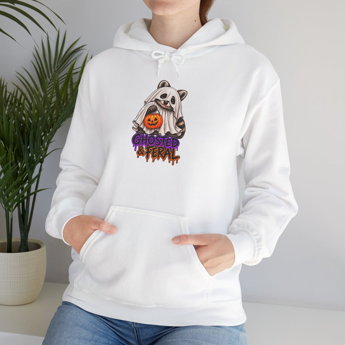 Ghosted Raccoon Hooded Sweatshirt