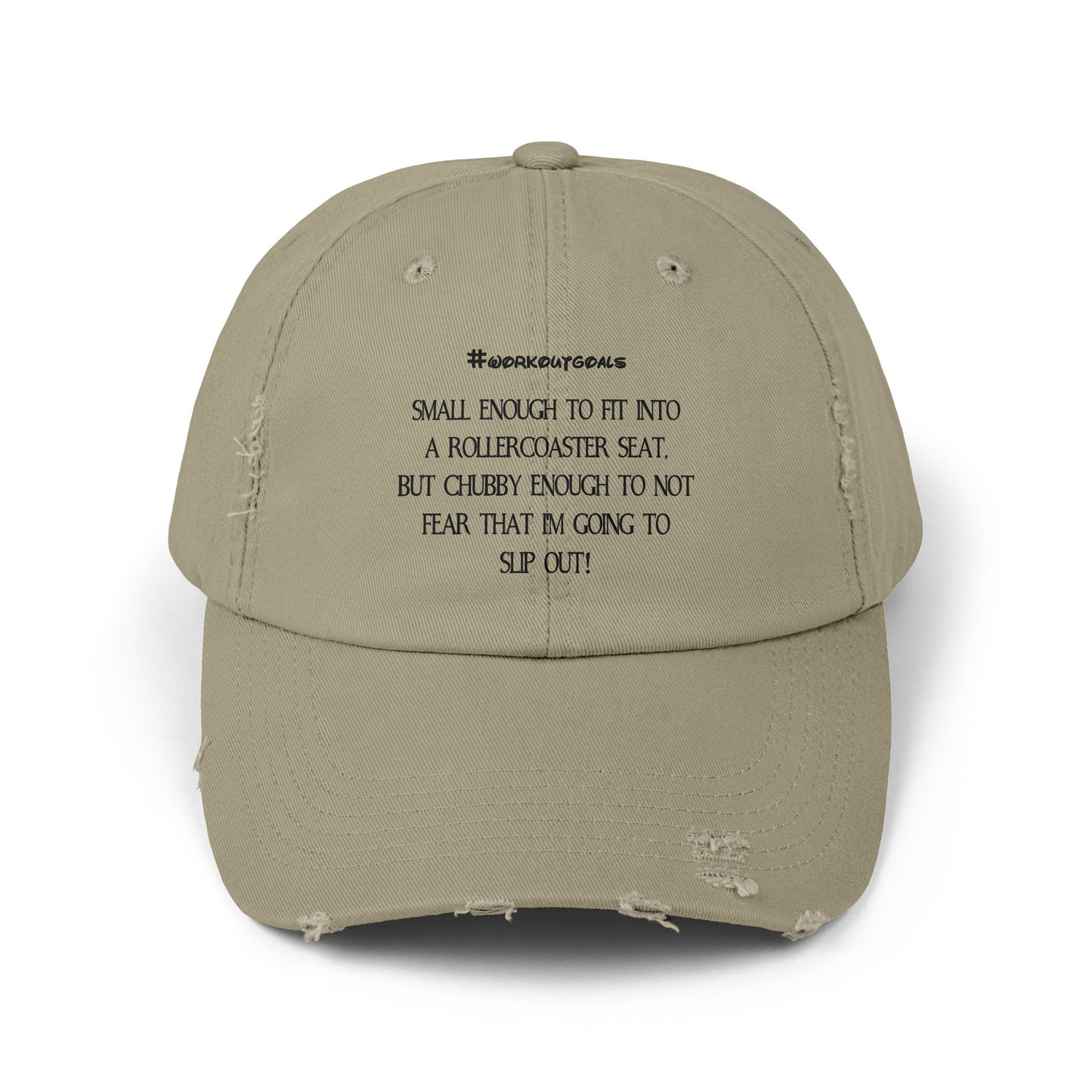 "Workout Goals" Distressed Cap —  Funny Truth Hat