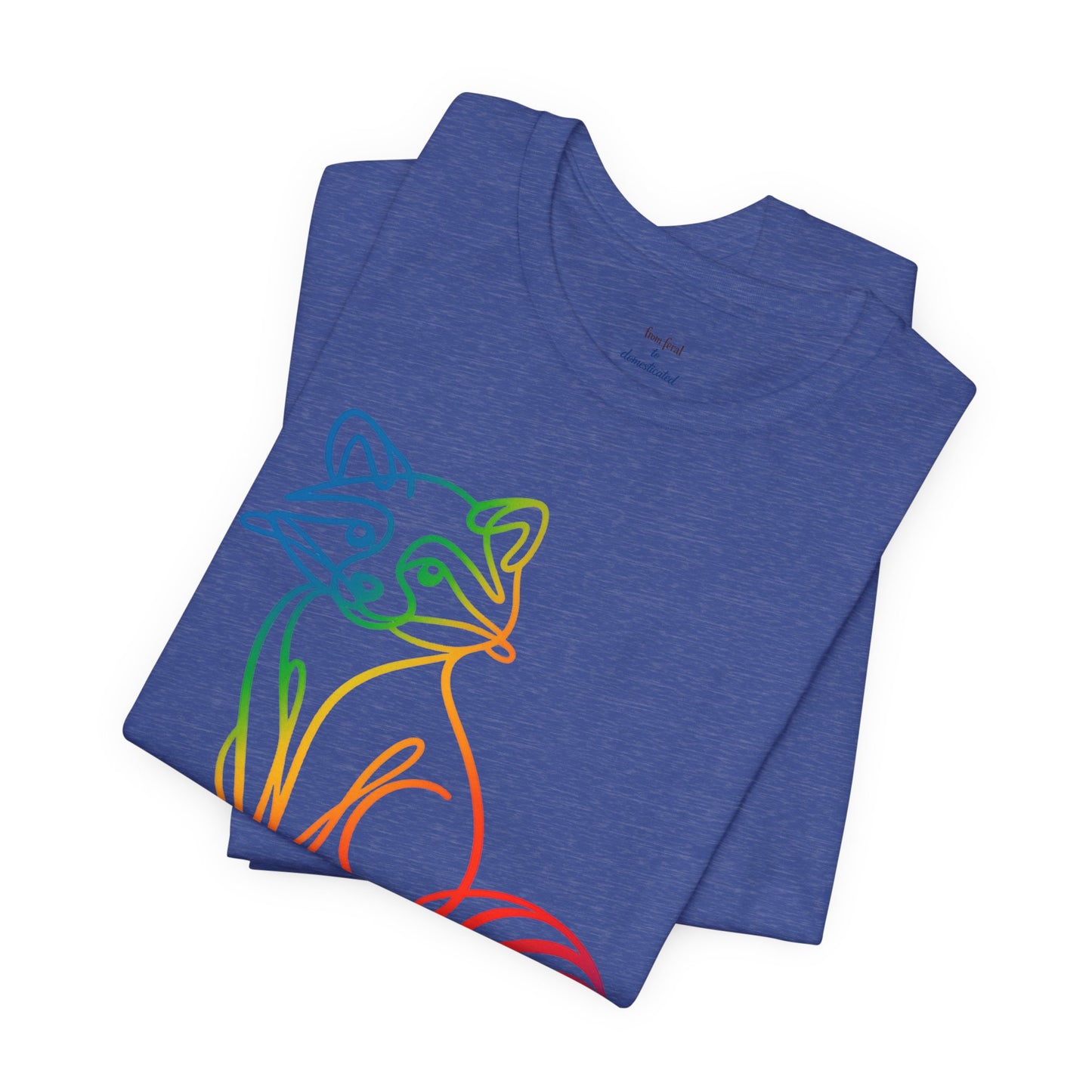 Raccoon Tee — Minimal Line Raccoon Scenic Graphic T-Shirt
