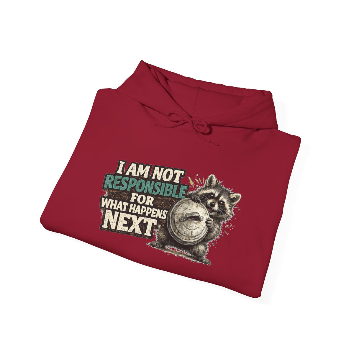 Not Responsible Raccoon Hooded Sweatshirt