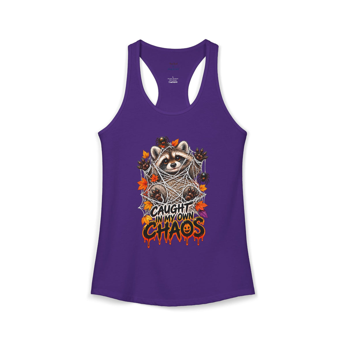 Caught Raccoon Racerback Tank