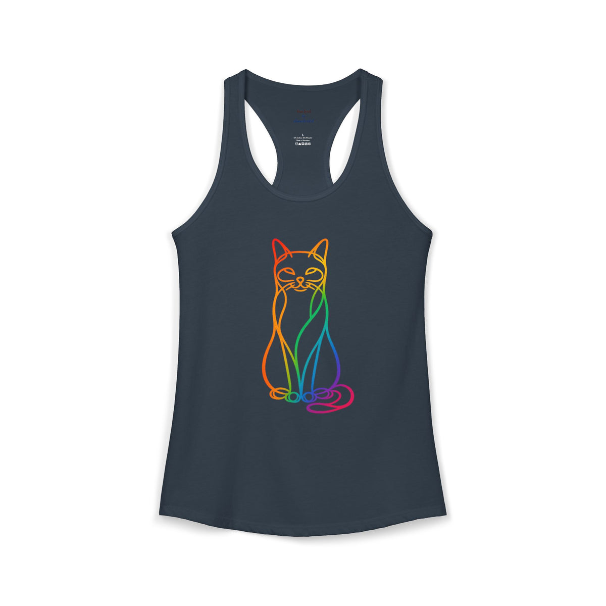 Rainbow Cat Racerback Tank