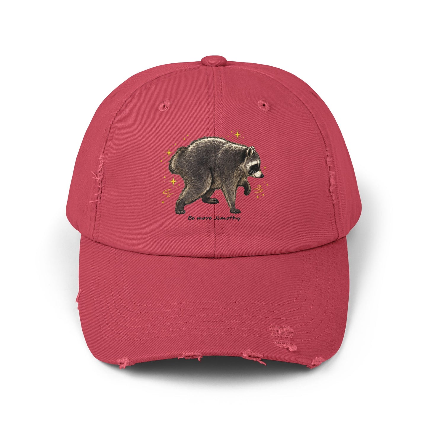 Jimothy The Raccoon Distressed Cap —  Inspirational, Viral Sensation