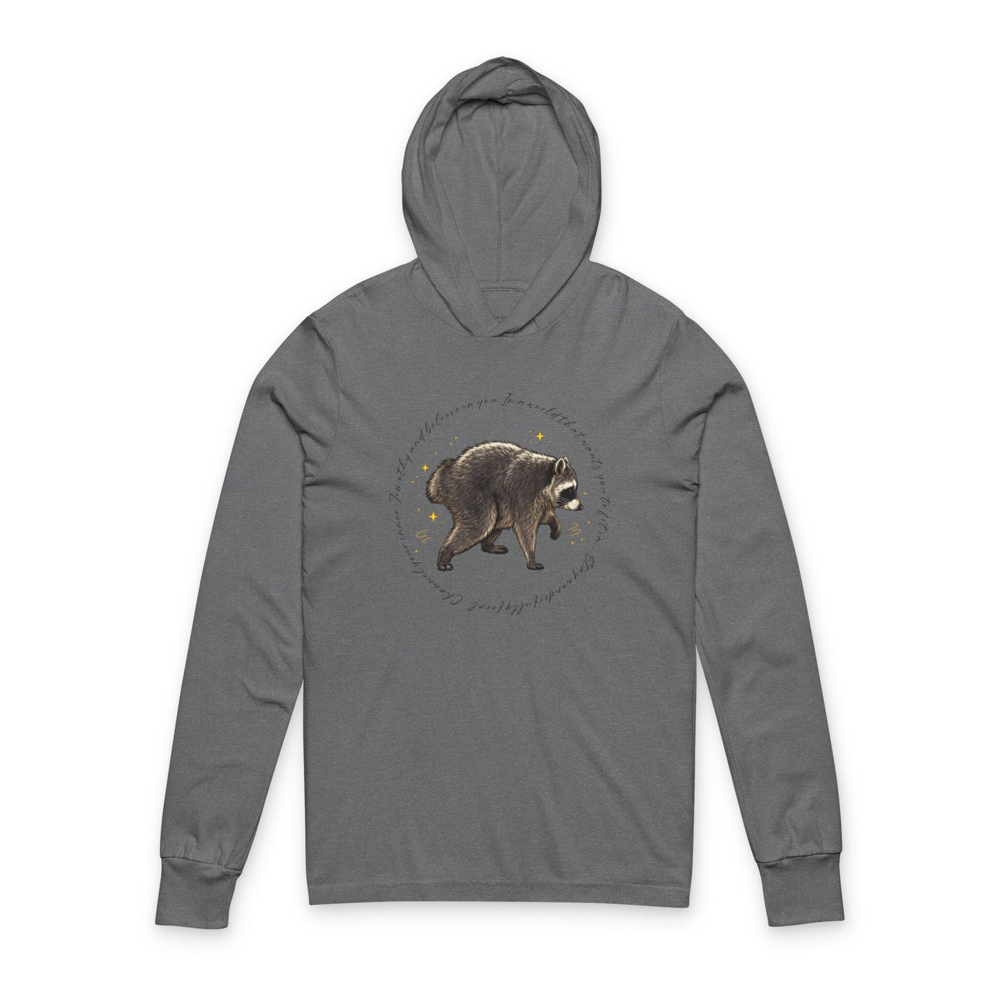 Jimothy The Raccoon Hooded Long Sleeve T-Shirt