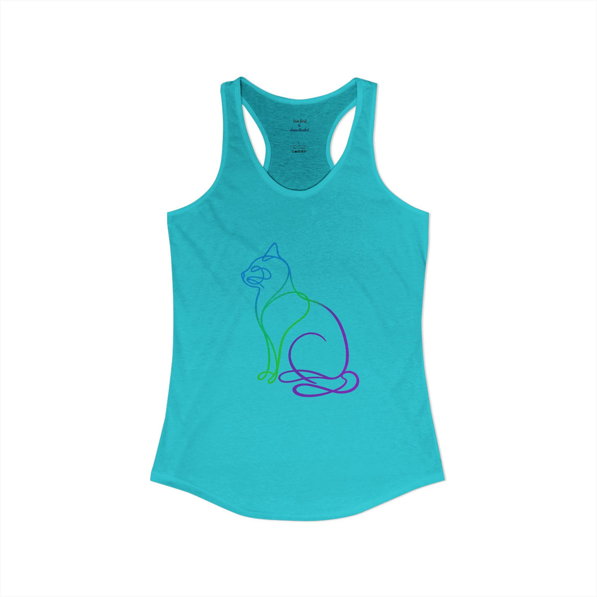 Northern Lights Cat Racerback Tank