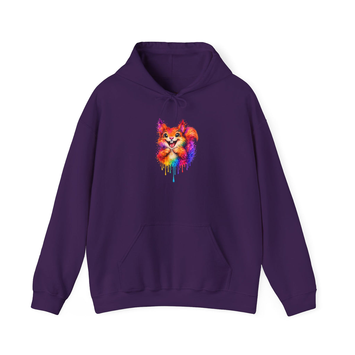 Watercolor Squirrel Hooded Sweatshirt