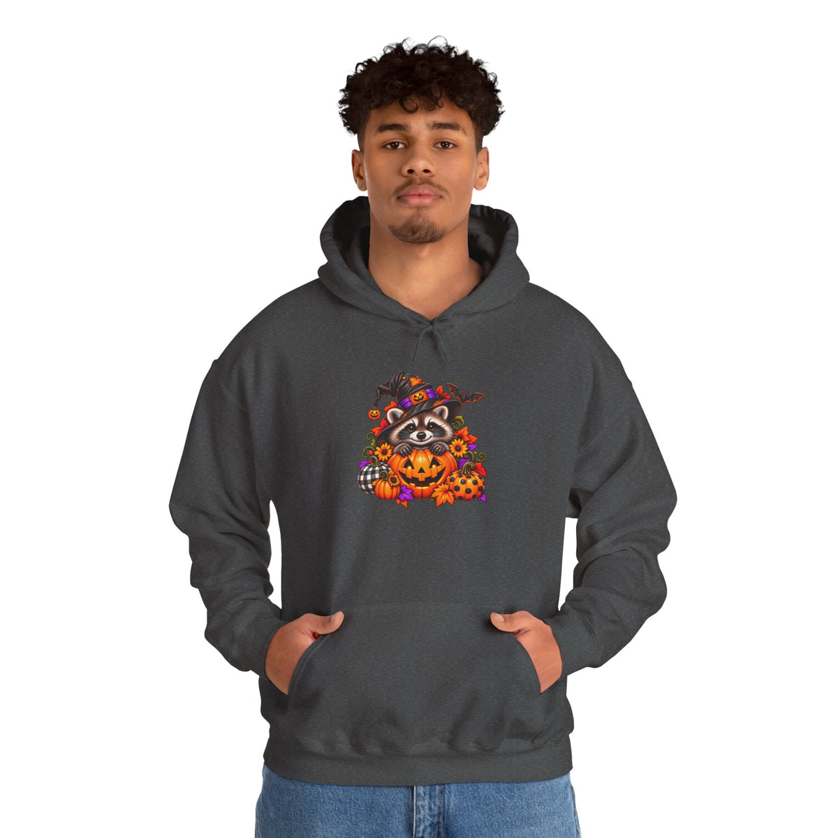 Halloween Raccoon Hooded Sweatshirt