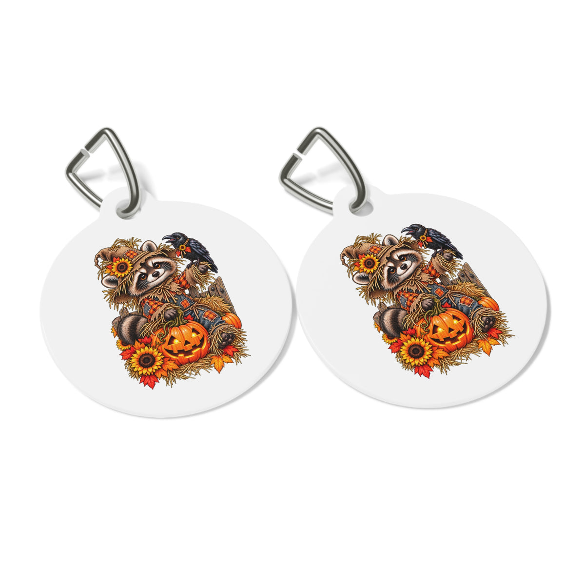 Scarecrow Raccoon Pet Tag