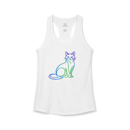 Northern Lights Cat Racerback Tank