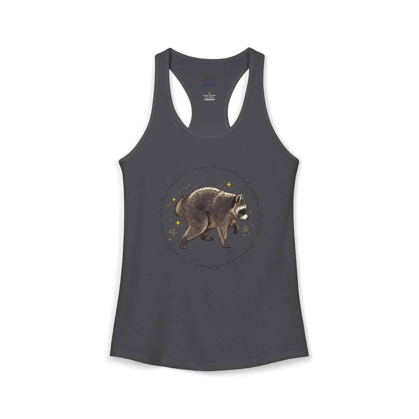 Jimothy Raccoon Racerback Tank