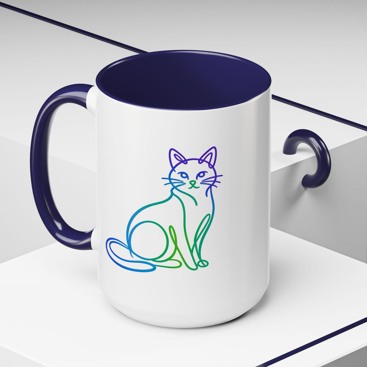 Northern Lights Cat Coffee Mug  (11/15oz)