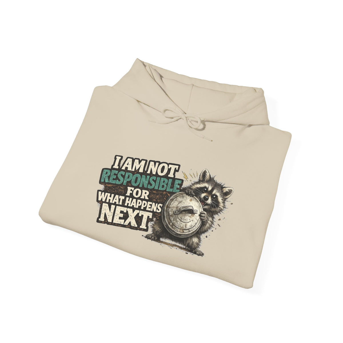 Not Responsible Raccoon Hooded Sweatshirt