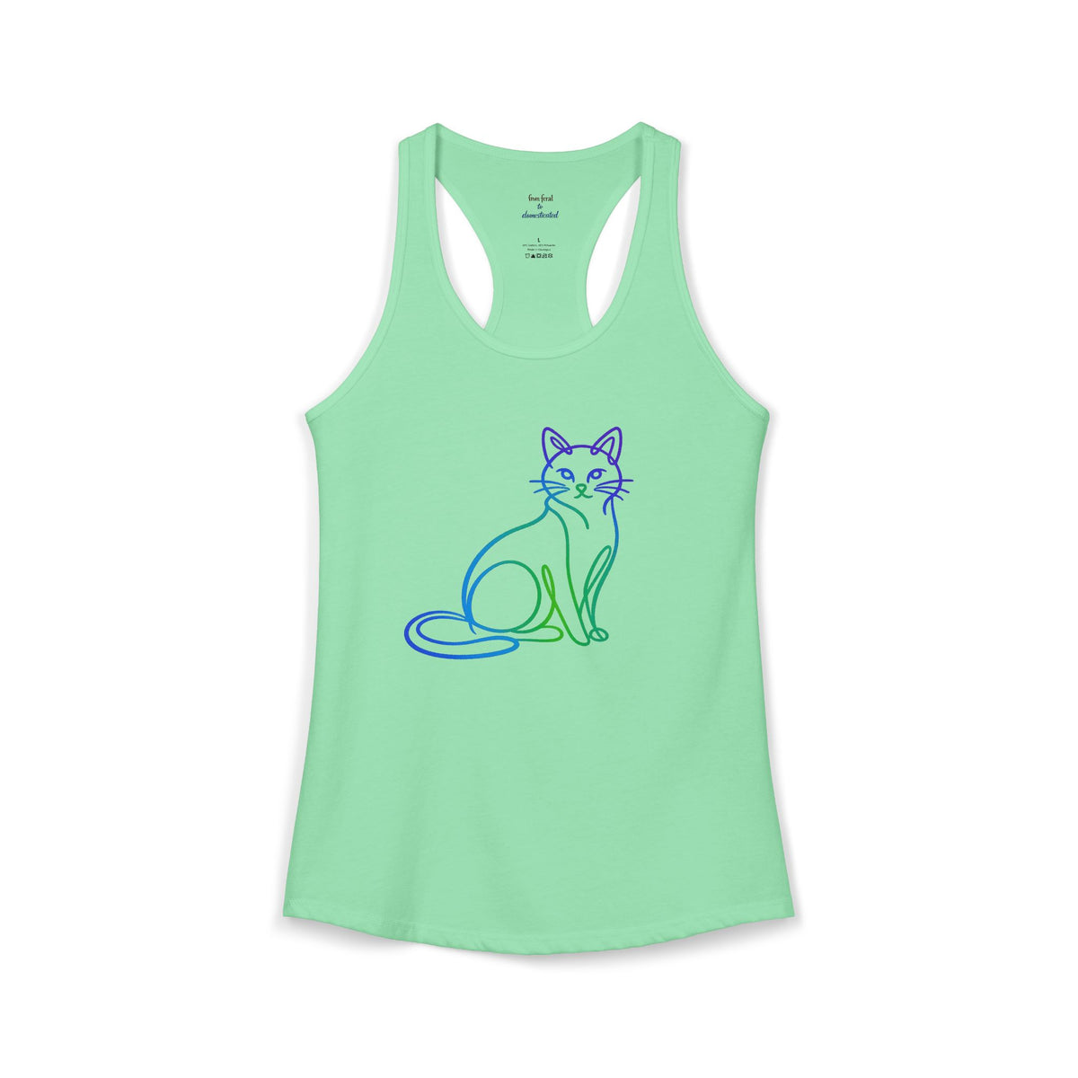 Northern Lights Cat Racerback Tank