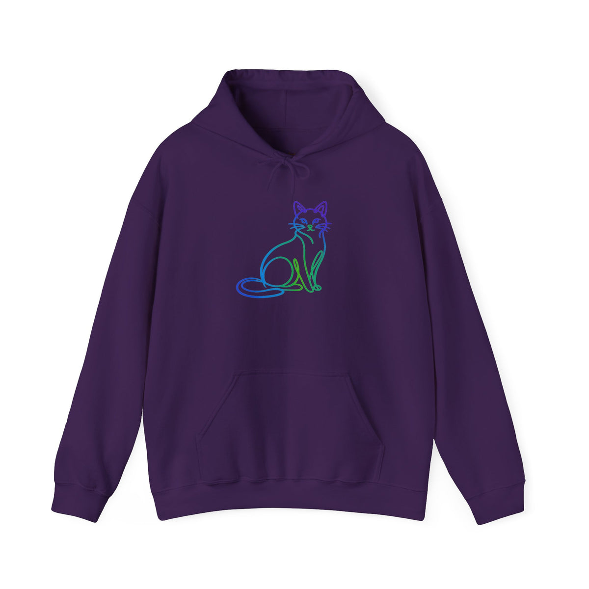 Northern Lights Cat Hooded Sweatshirt