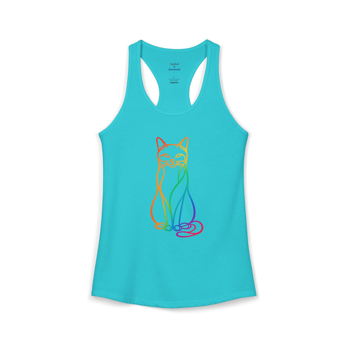 Rainbow Cat Racerback Tank