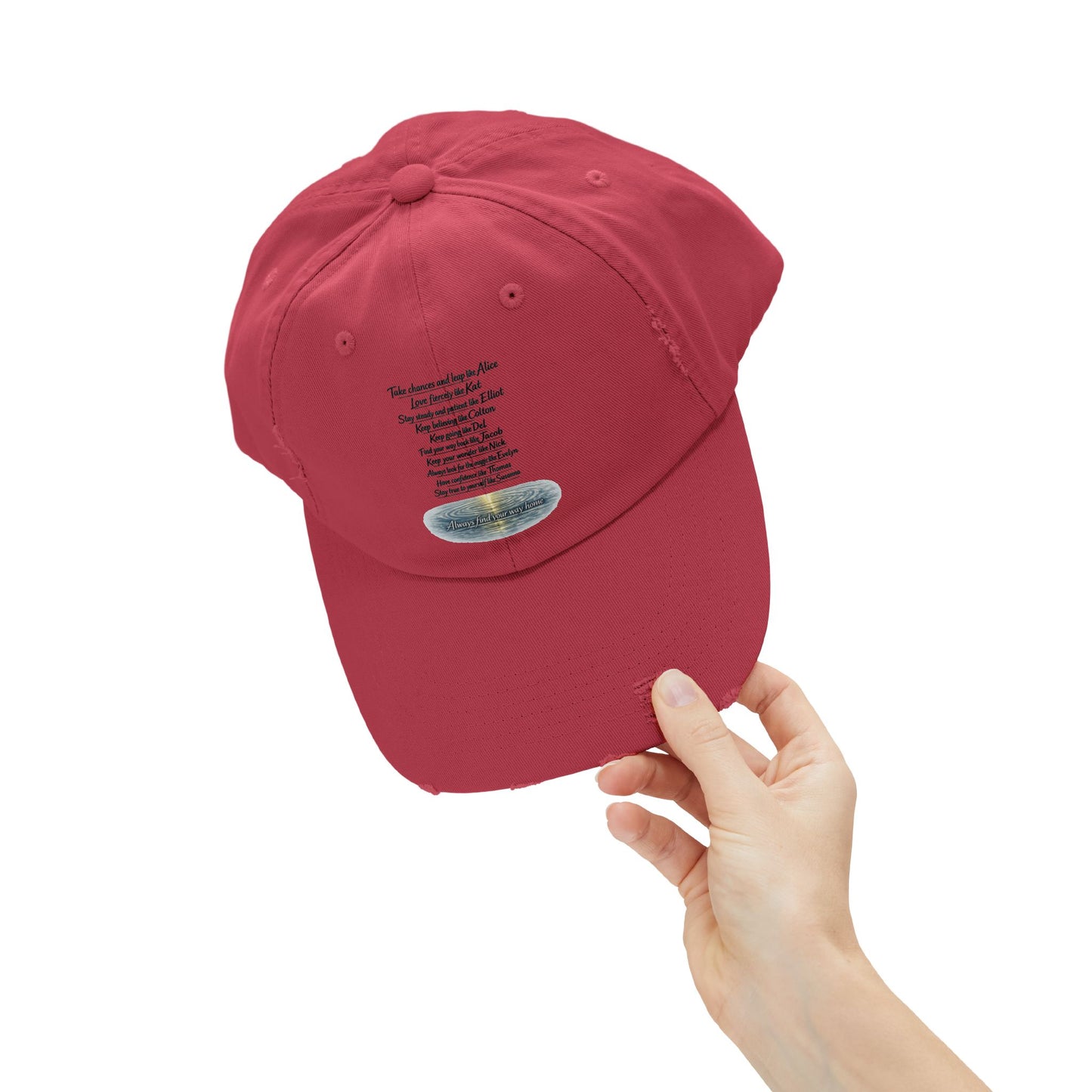 "Find Your Way" Distressed Cap
