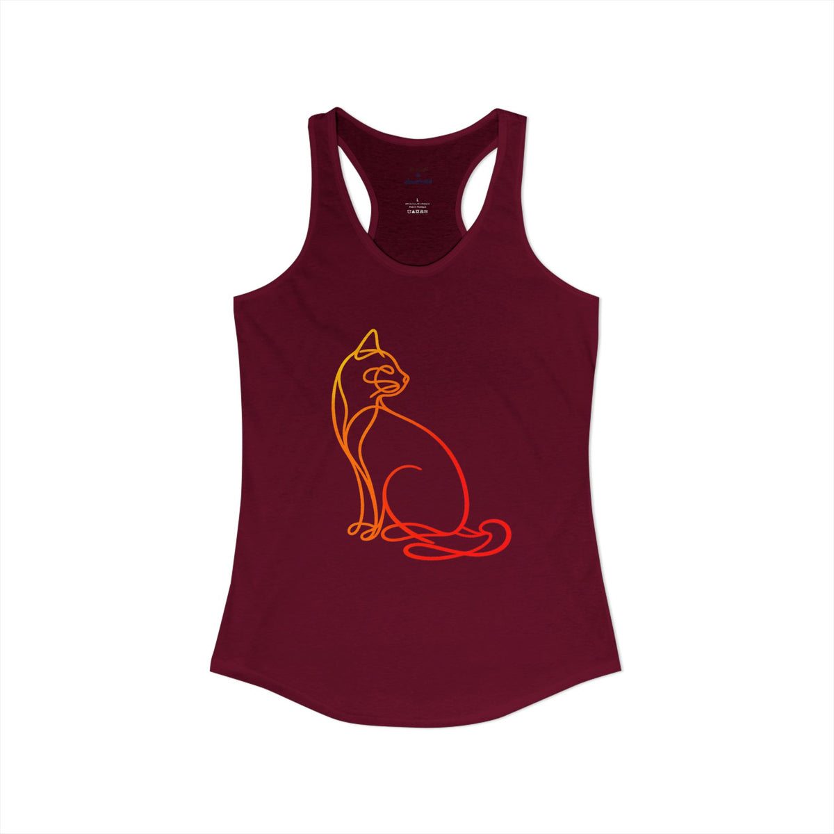 Sunrise Cat Racerback Tank