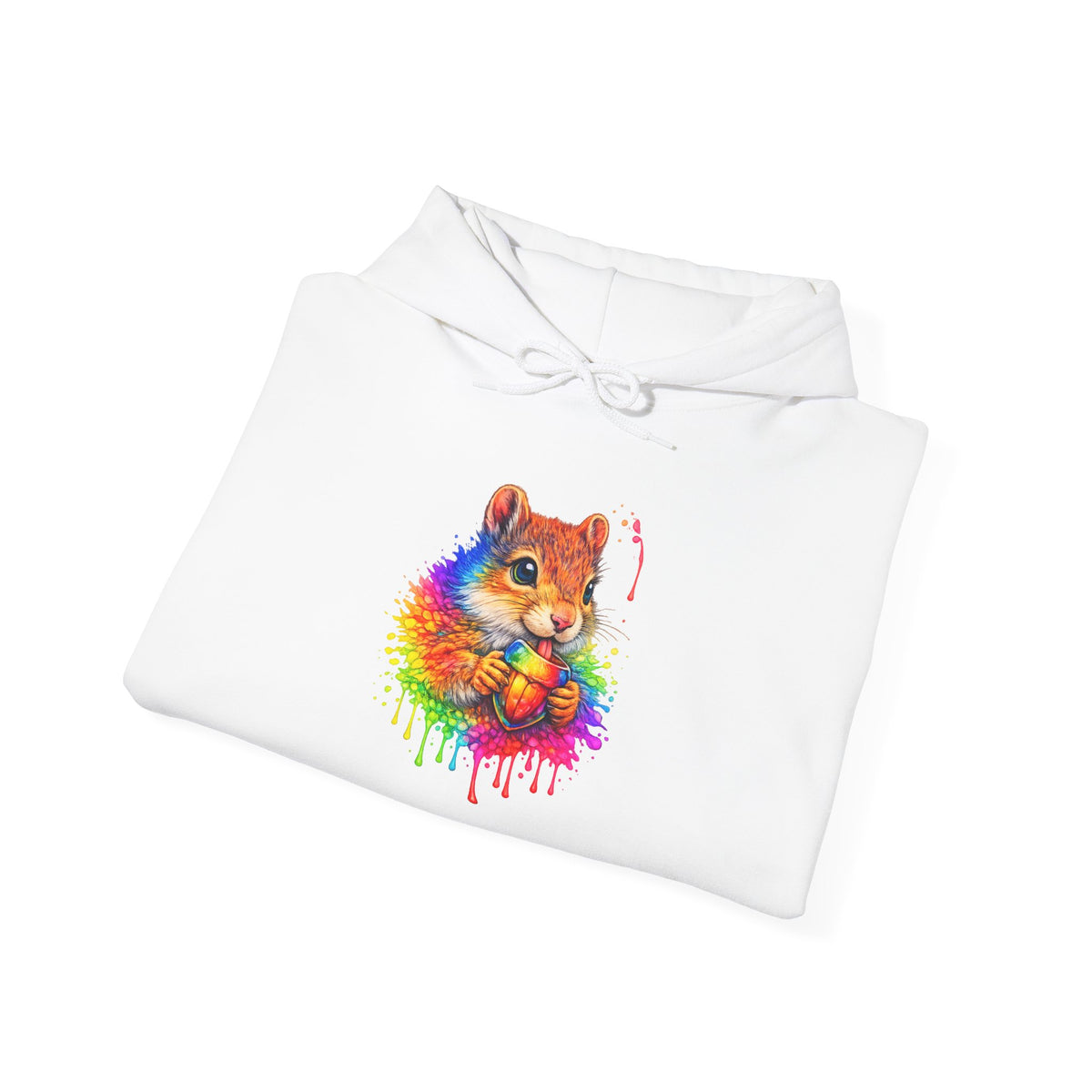Watercolor Squirrel Hooded Sweatshirt