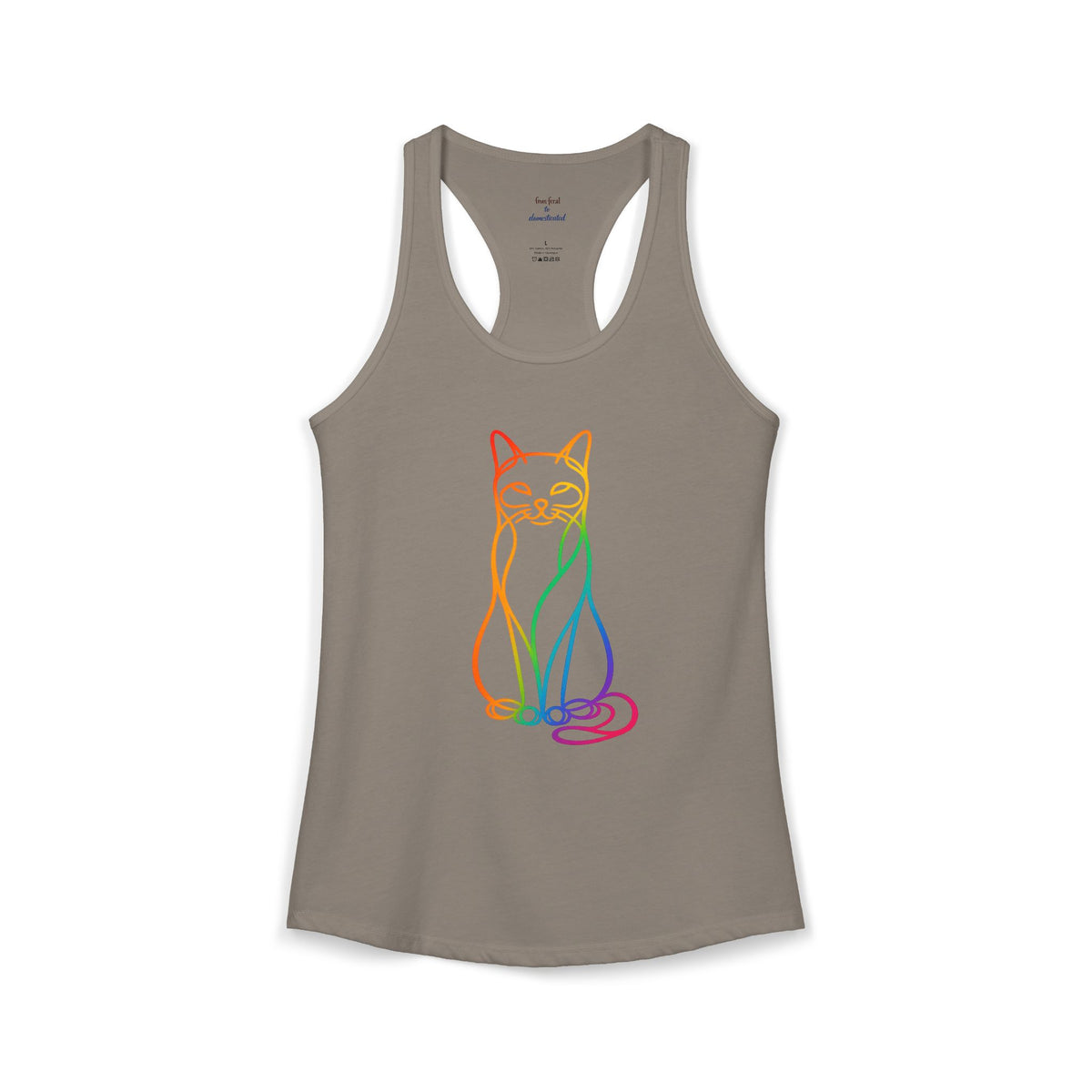 Rainbow Cat Racerback Tank