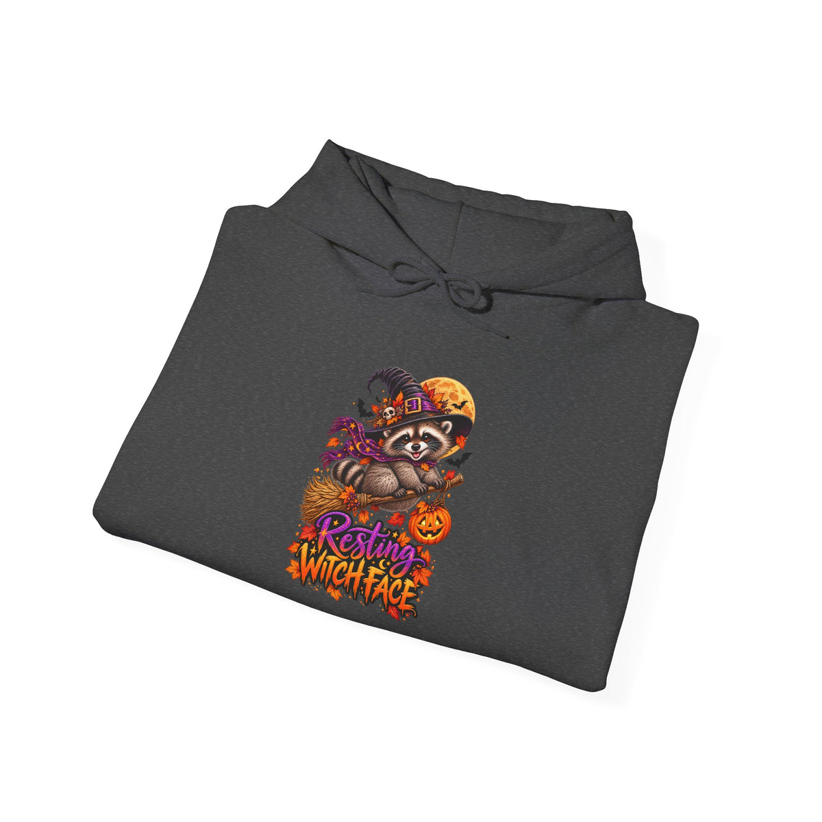 Resting Witch Face Raccoon Hooded Sweatshirt