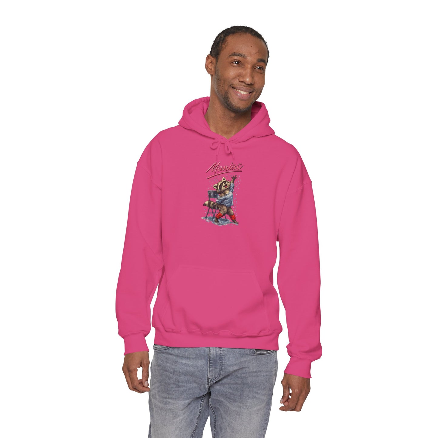 Dancing Raccoon "Maniac" Hooded Sweatshirt