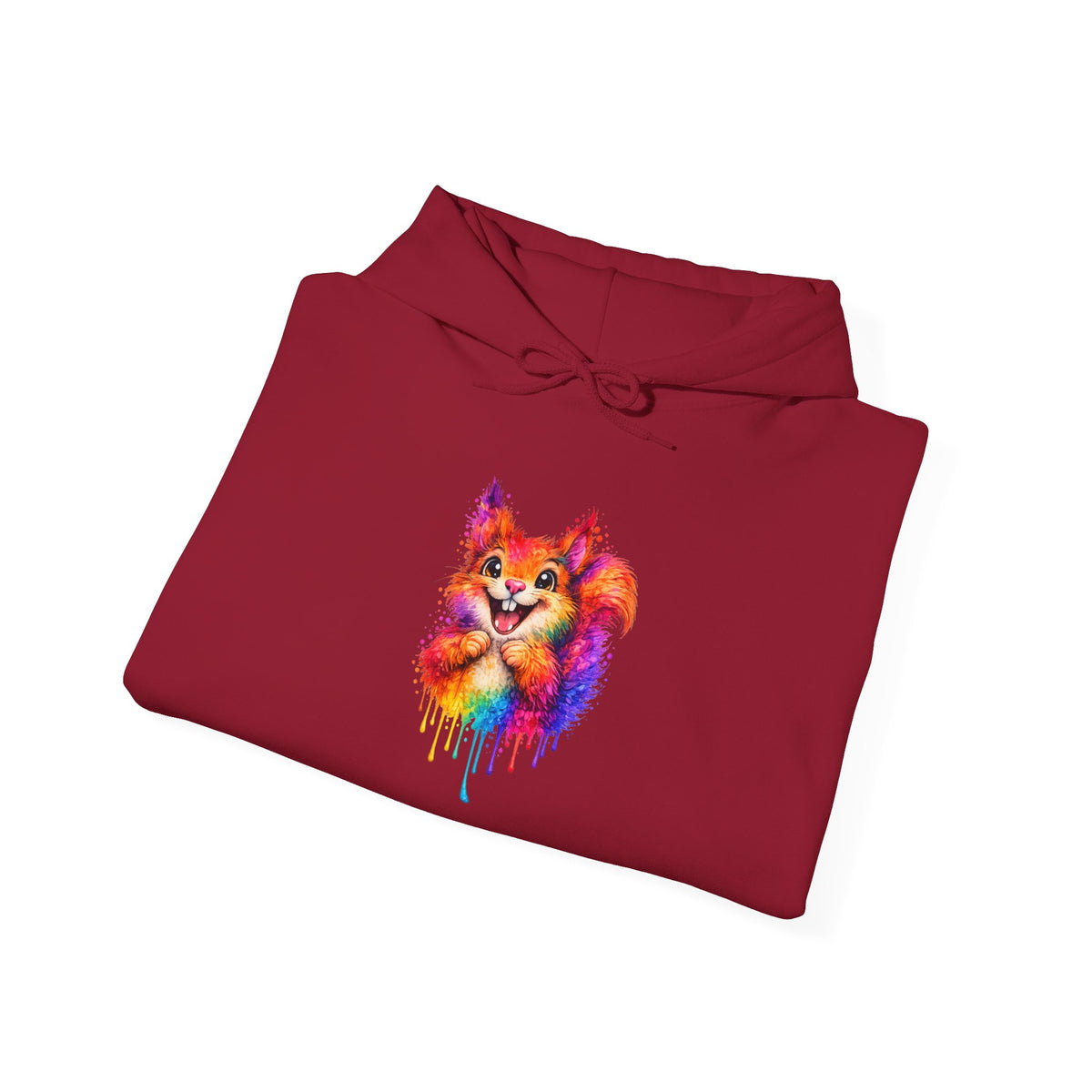 Watercolor Squirrel Hooded Sweatshirt